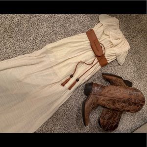 Beautiful cream maxi dress